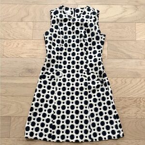 Navy blue a-line shift dress by Donna Morgan